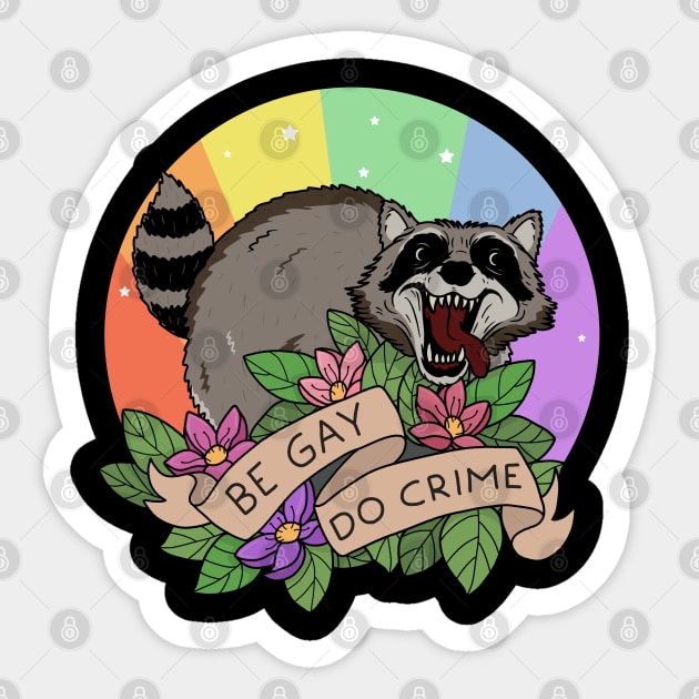 Be Gay Do Crime Sticker by valentinahramov